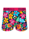 OddBalls Hawaii Stretch Cotton Boxer Shorts, Multi