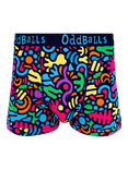 OddBalls Jurassic Stretch Cotton Boxer Shorts, Multi