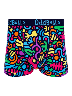 OddBalls Jurassic Stretch Cotton Boxer Shorts, Multi, Multi