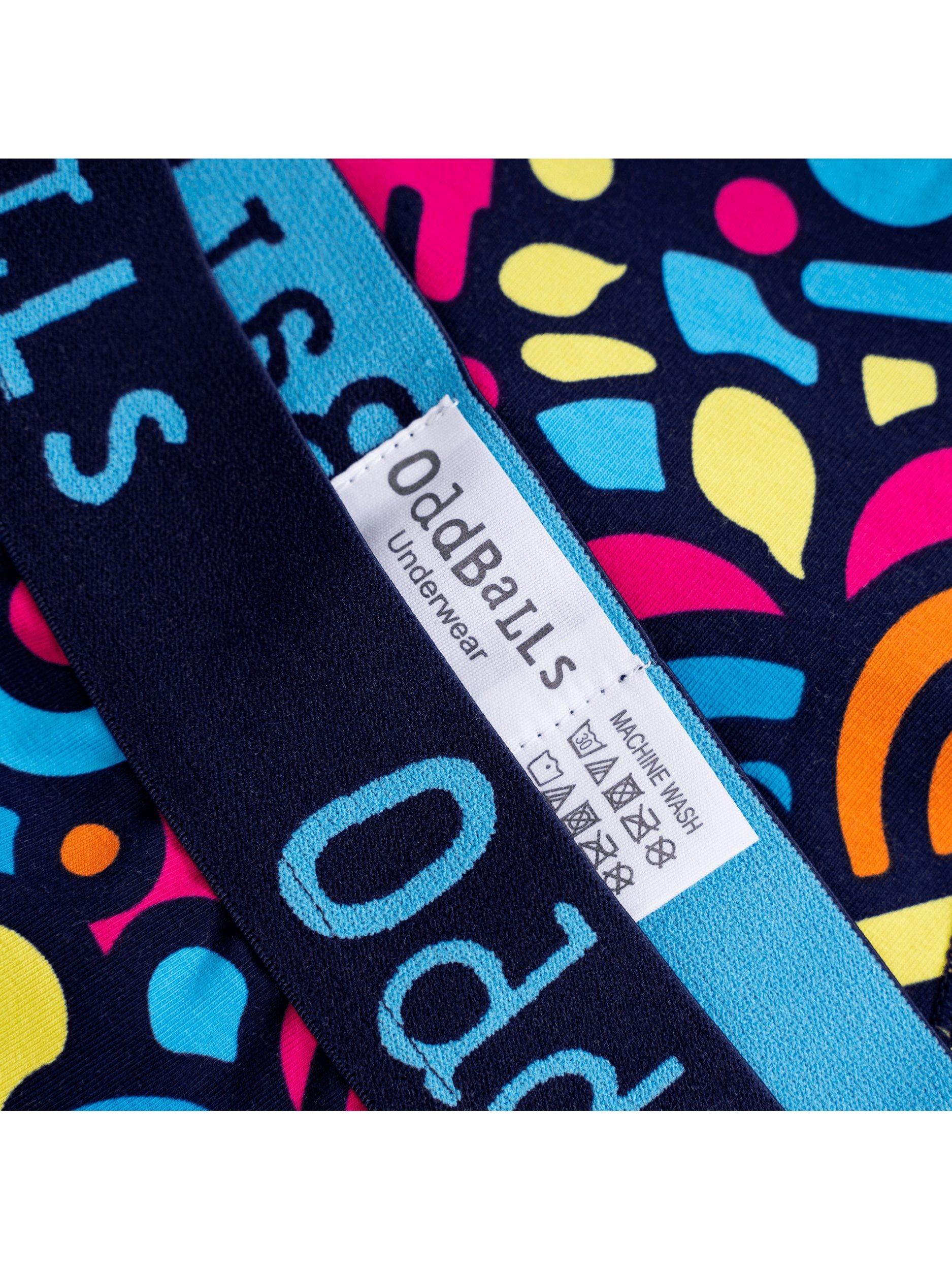 Product image 3 of 5, which shows OddBalls Jurassic Stretch Cotton Boxer Shorts, Multi, XXS