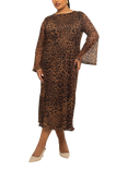 FASHION SZN Curve Leopard Print Midaxi Dress