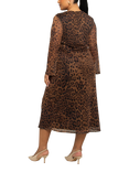 FASHION SZN Curve Leopard Print Midaxi Dress