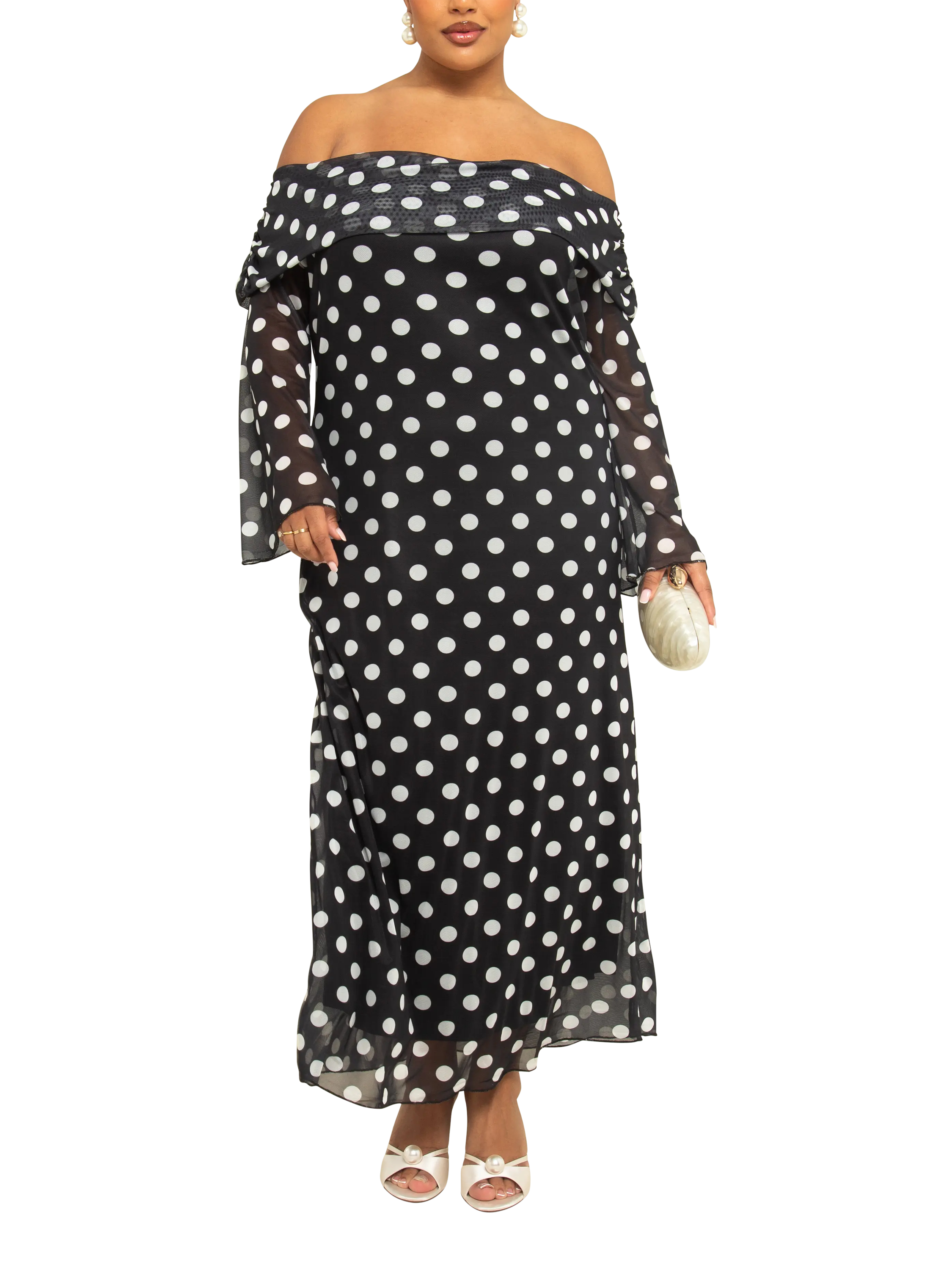 sachin and babi light blue dress Black Bardot Structured Volume Skater Mini Dress main image 0