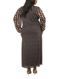 FASHION SZN Curve Plus Size Polka Dot Mesh Midi Dress