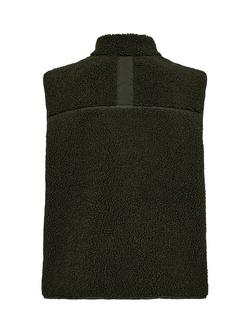 MOS MOSH MMRowe Teddy Gilet Waistcoat - view 2, Forest Night