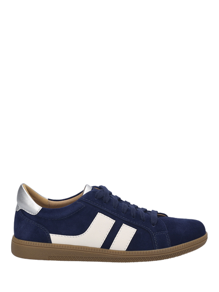 Josef Seibel Joleen 04 Nubuck Lace Up Trainers, Indigo/Multi