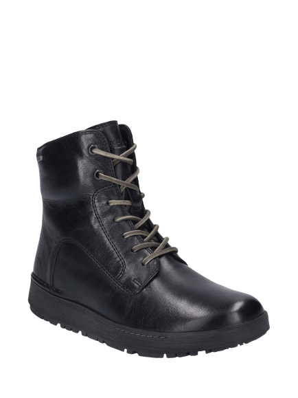 Josef Seibel Anna 51 Leather Ankle Boots, Black - view 2, Black