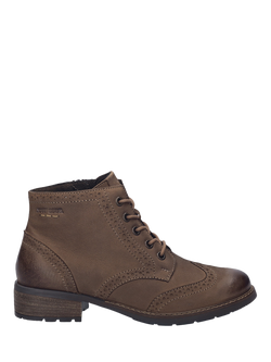 Josef Seibel Kate 11 Leather Ankle Boots, Brown, Brown