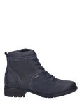Josef Seibel Kate 52 Leather Lace Up Ankle Boots, Blue Ocean