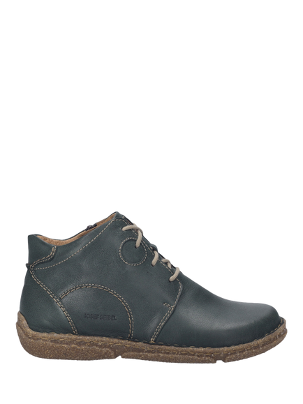 Josef Seibel Neele 46 Leather Lace Up Ankle Boots, Dark Green