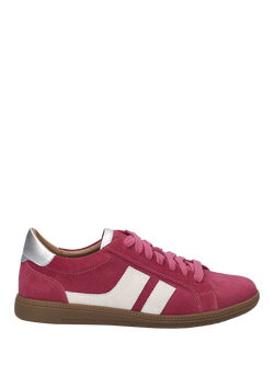 Josef Seibel Joleen 04 Nubuck Lace Up Trainers, Pink/Multi
