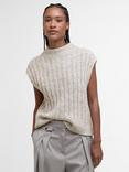 Barbour Anastasia Knit Wool Rich Tank Top, Beige