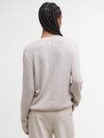 Barbour Eleanor Crew Neck Jumper, Light Beige
