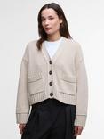 Barbour Faye Knit Cardigan, Light Beige