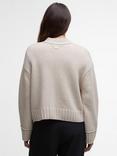 Barbour Faye Knit Cardigan, Light Beige