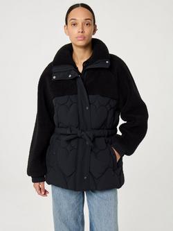 Fabienne Chapot Uma Belted Coat, Black, Black