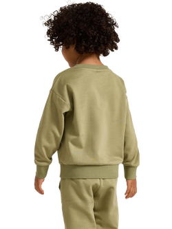 Lindex Kids' Cotton Hot Wheels Relaxed Sweatshirt, Light Dusty Green - view 2, Light Dusty Green