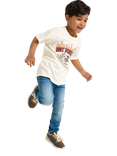 Lindex Kids' Cotton Short Sleeved Hot Wheels T-Shirt, White