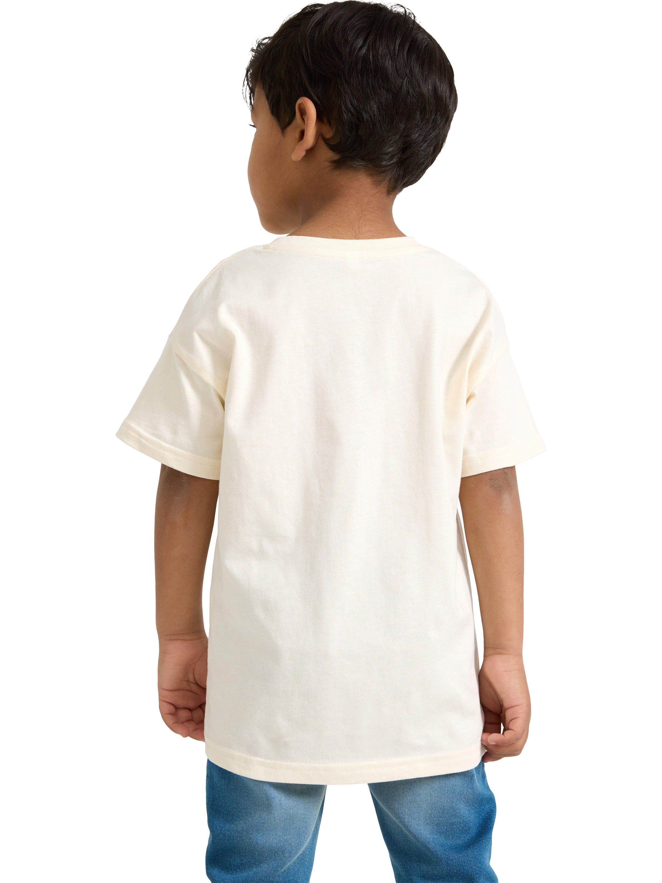 Product image 3 of 6, which shows Lindex Kids' Cotton Short Sleeved Hot Wheels T-Shirt, White, 2-4 years