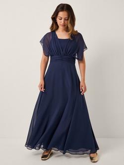 Monsoon Maddison Chiffon Multiway Dress, Navy