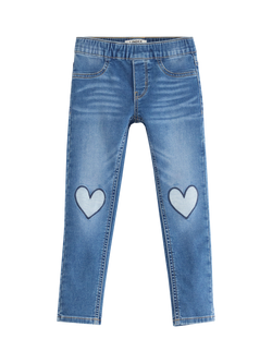 Lindex Kids' Cotton Blend Denim Jeans, Denim