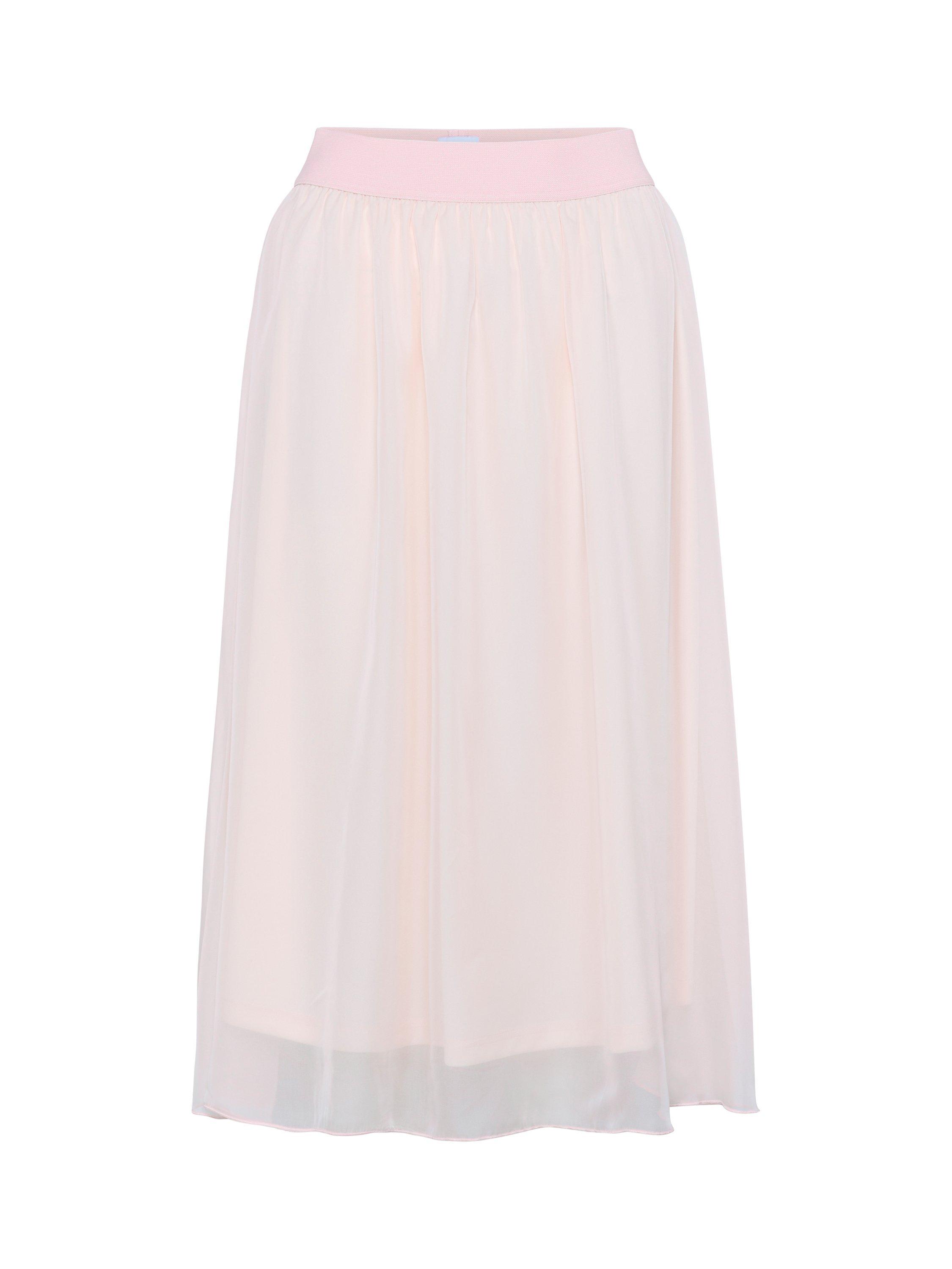 Product image 1 of 2, which shows Saint Tropez CoralSZ Elasticated Waist Midi Skirt, Mid Pink, XXL