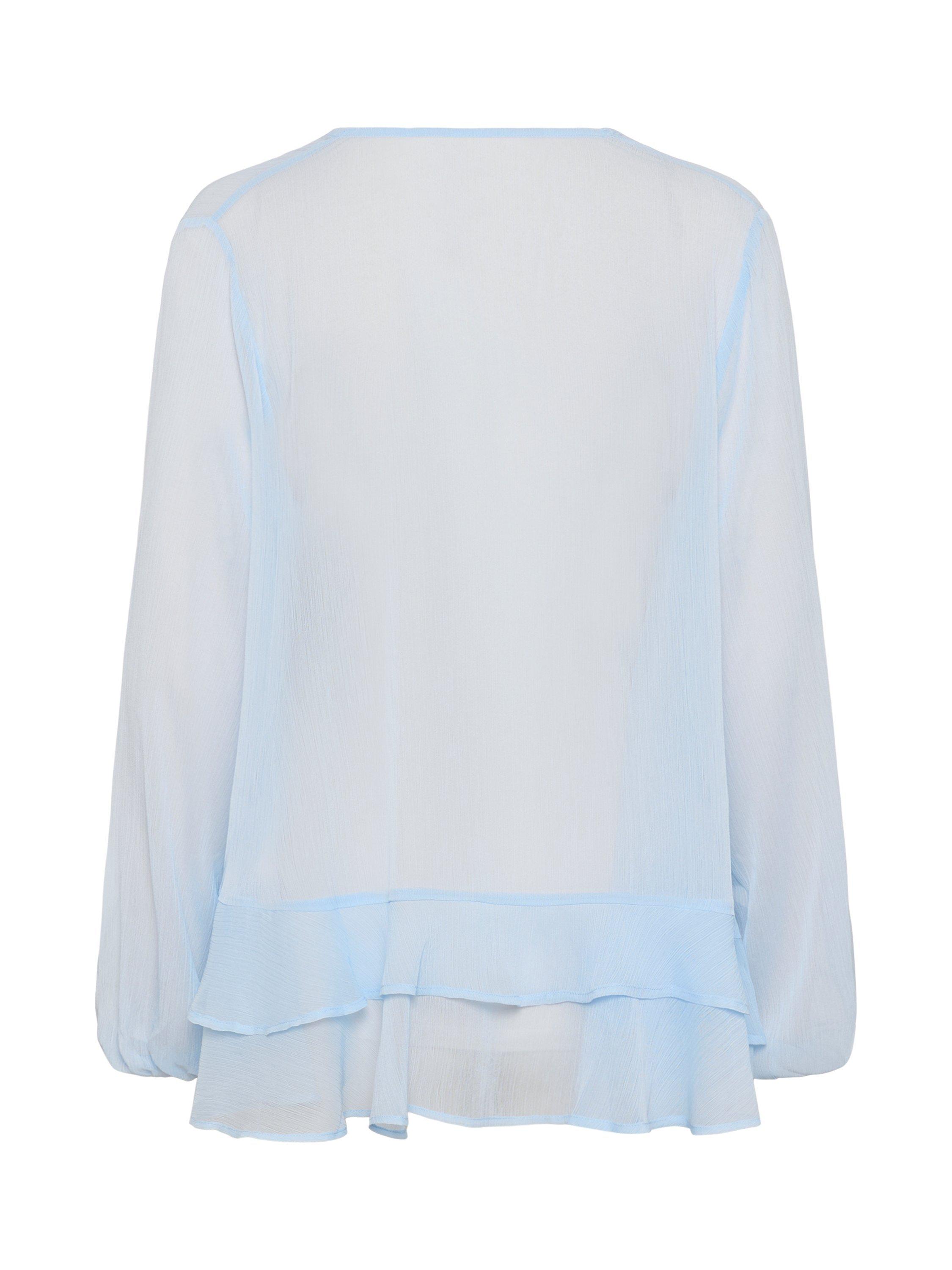 Product image 6 of 6, which shows Saint Tropez LindzySZ Flowy V-Neck Blouse, Mid Blue, XS