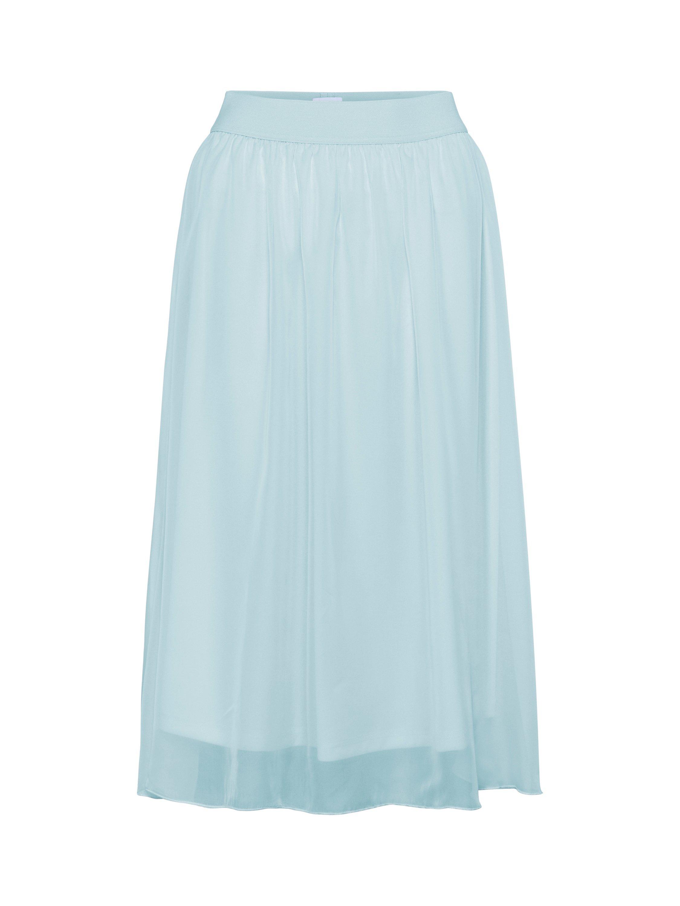 Product image 1 of 2, which shows Saint Tropez CoralSZ Elasticated Waist Midi Skirt, Mid Blue, XS