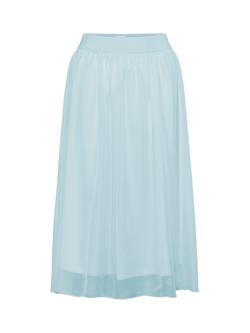 Saint Tropez CoralSZ Elasticated Waist Midi Skirt, Mid Blue