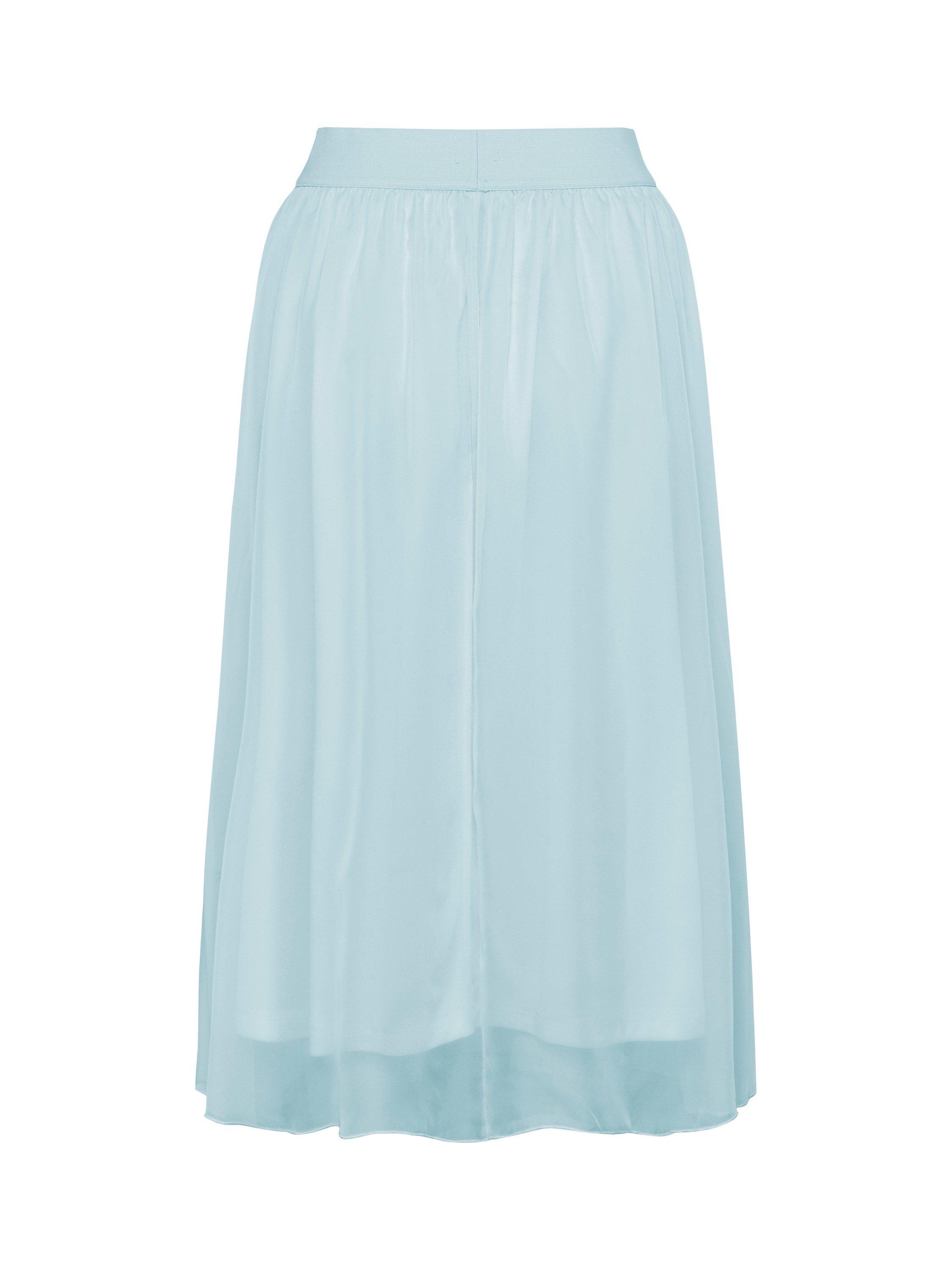 Product image 2 of 2, which shows Saint Tropez CoralSZ Elasticated Waist Midi Skirt, Mid Blue, XS
