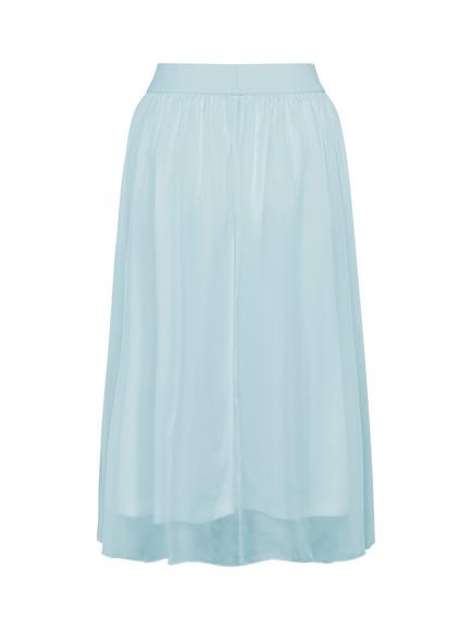 Saint Tropez CoralSZ Elasticated Waist Midi Skirt - view 2, Mid Blue
