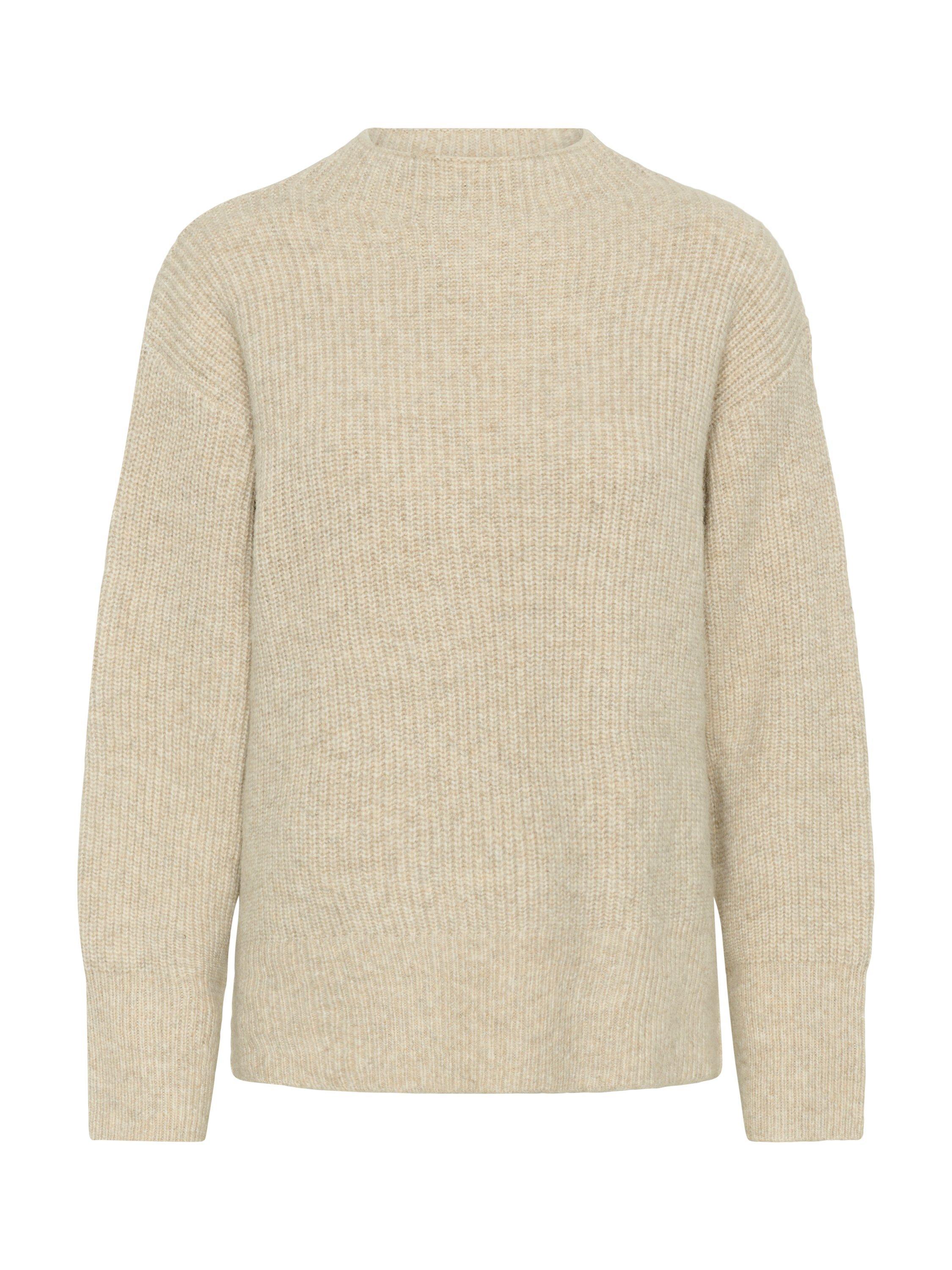 Product image 5 of 6, which shows KAFFE Elina Textured Jumper, Feather Gray Melange, XS