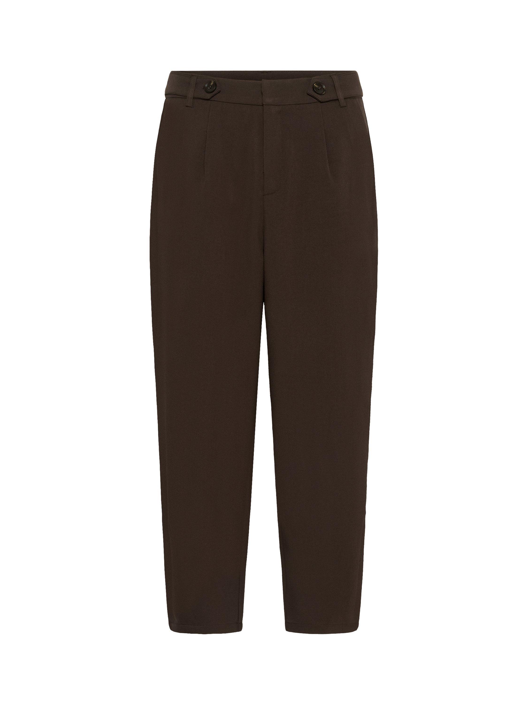 Product image 5 of 6, which shows KAFFE Merle Cropped Trousers, Mid Brown, 8