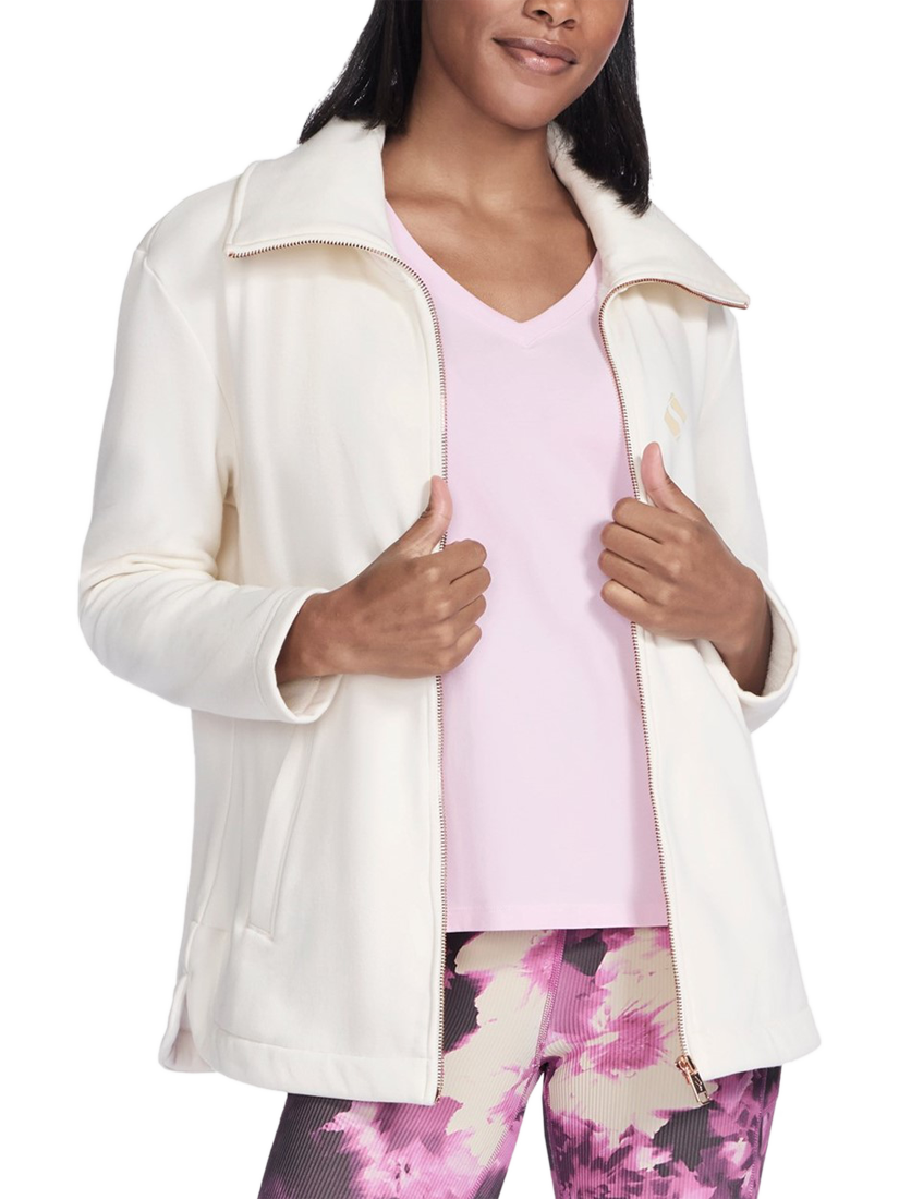 Product image 1 of 4, which shows Skechers Go Snuggle Tunic Jacket, Off White, S