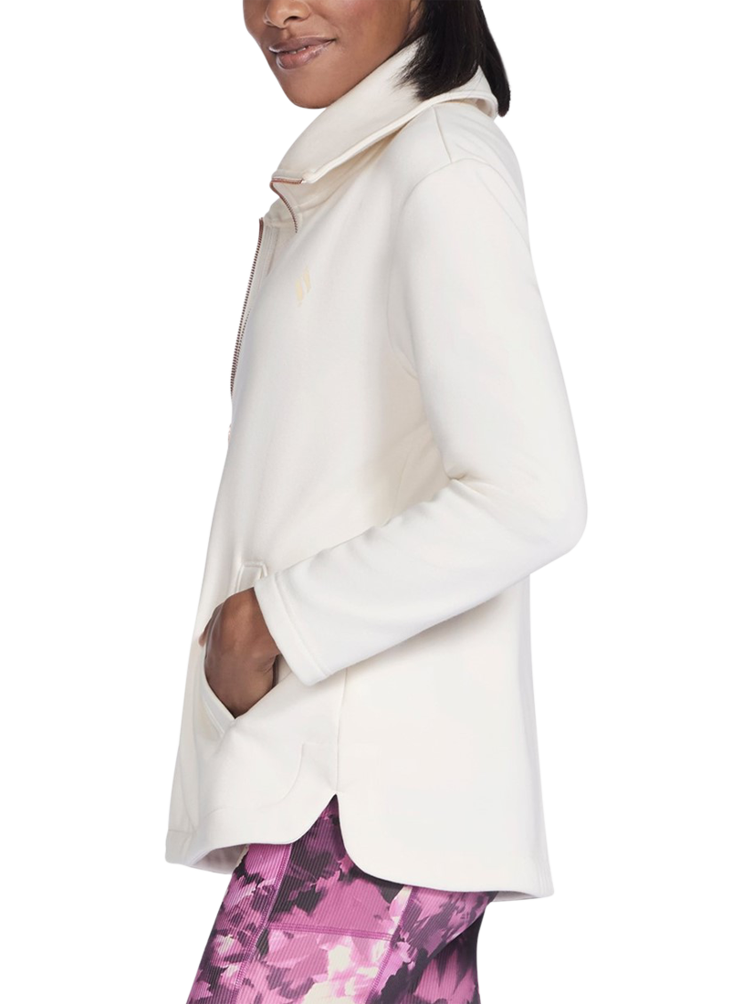 Product image 3 of 4, which shows Skechers Go Snuggle Tunic Jacket, Off White, S