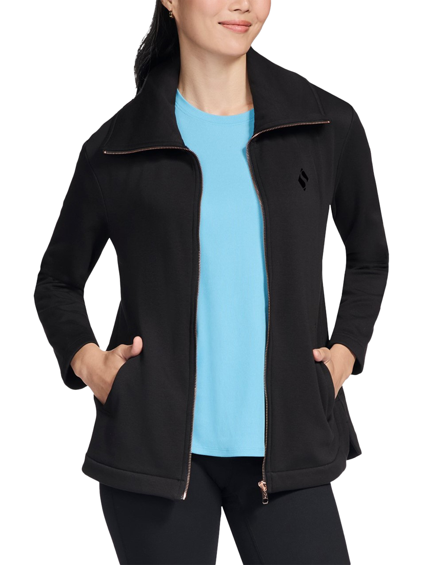 Product image 1 of 4, which shows Skechers Go Snuggle Tunic Jacket, Black, S