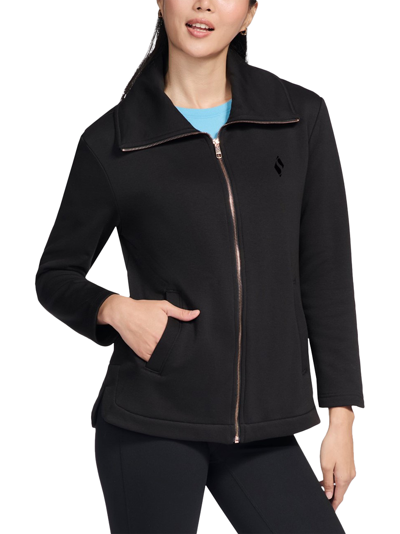 Product image 4 of 4, which shows Skechers Go Snuggle Tunic Jacket, Black, S