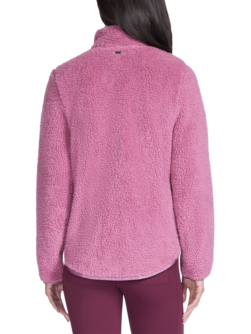 Product image 2 of 4, which shows Skechers Skech-Sherpa Jacket, Rose, S