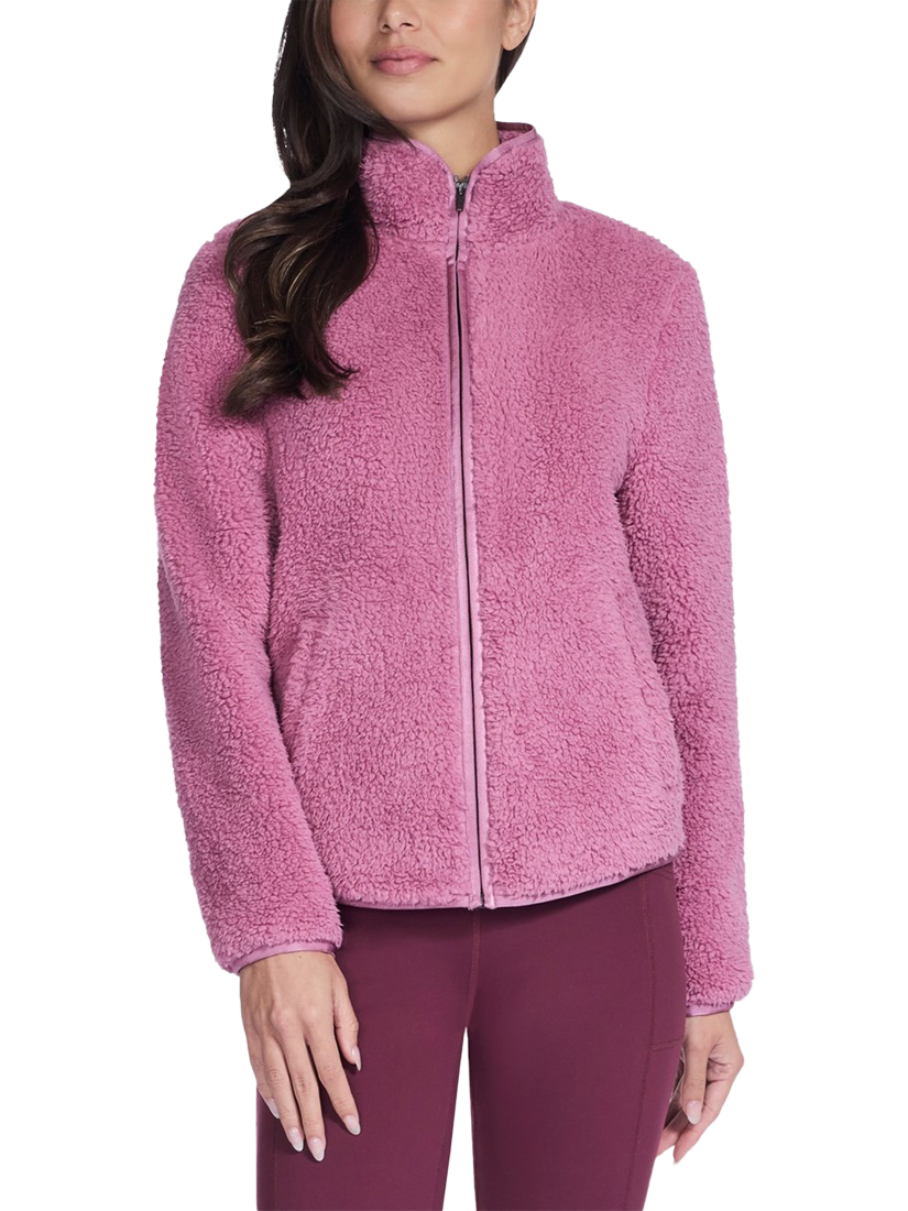 Product image 4 of 4, which shows Skechers Skech-Sherpa Jacket, Rose, S