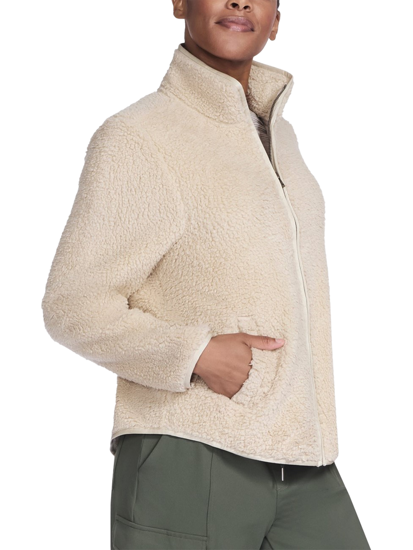 Product image 3 of 4, which shows Skechers Skech-Sherpa Jacket, Natural, S
