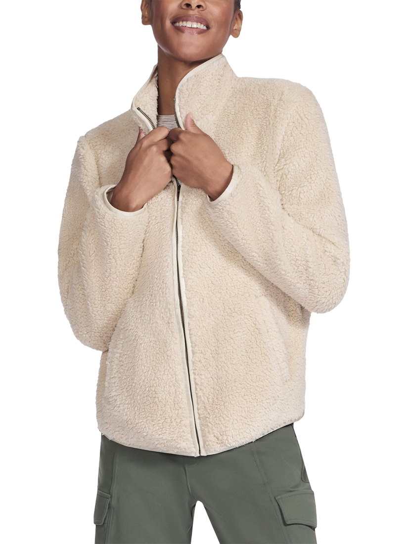 Product image 4 of 4, which shows Skechers Skech-Sherpa Jacket, Natural, S