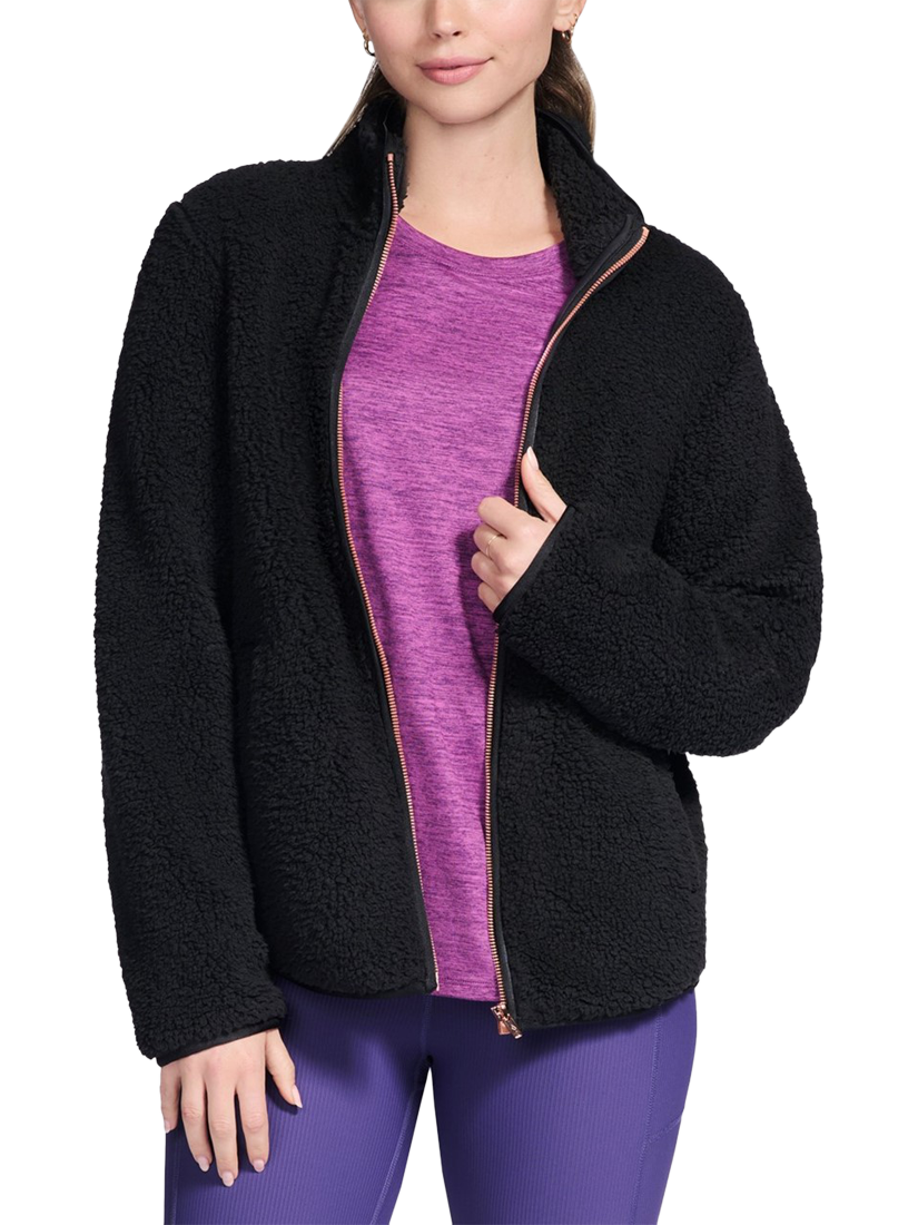 Product image 1 of 3, which shows Skechers Skech-Sherpa Jacket, Black, S