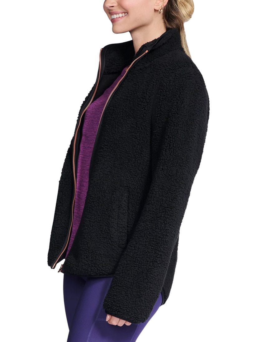 Product image 3 of 3, which shows Skechers Skech-Sherpa Jacket, Black, S