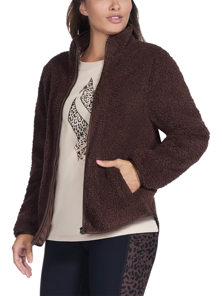 Skechers Skech-Sherpa Jacket, Coffee Bean