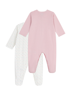 Petit Bateau Baby Cotton Printed Bodysuit, Pack of 2 - view 2, Variante 1