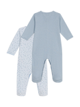 Petit Bateau Baby Cotton Printed Bodysuit, Pack of 2