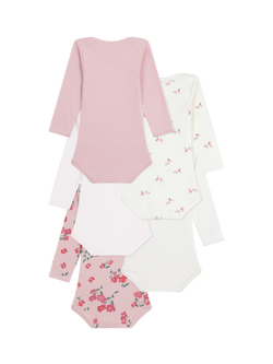 Petit Bateau Baby Cotton Bodysuit, Pack of 5 - view 2, Variante 1