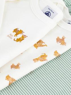 Petit Bateau Baby Cotton Bodysuit, Pack of 3 - view 2, Variante 1