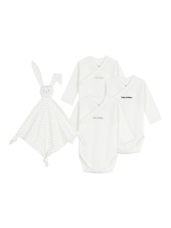 Petit Bateau Baby Cotton Bodysuit Gift Set, Variante 1