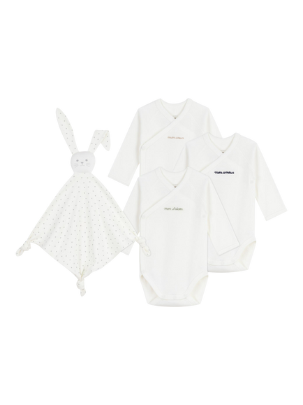 Petit Bateau Baby Cotton Bodysuit Gift Set, Variante 1